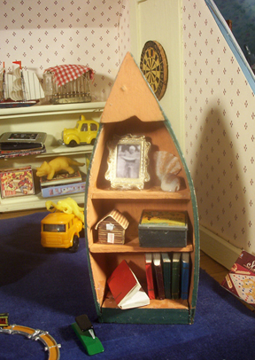shelf made from boat